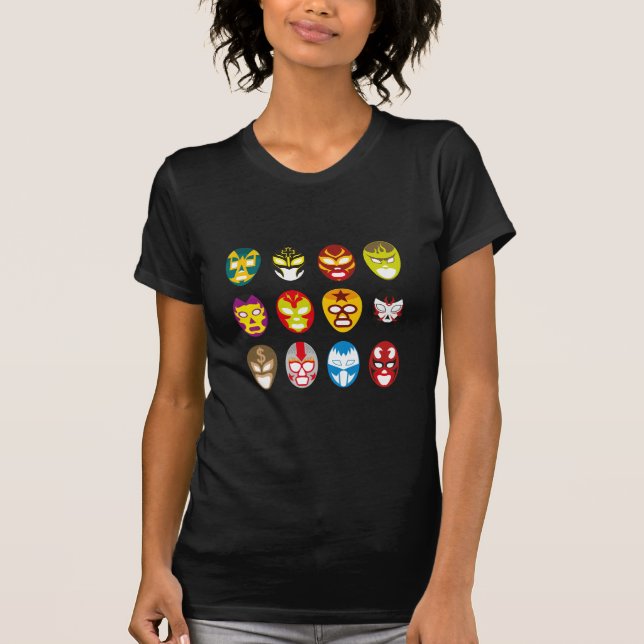 T-shirt Masques de lutte mexicains (Devant)
