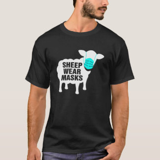 T-shirt Masques de port des moutons