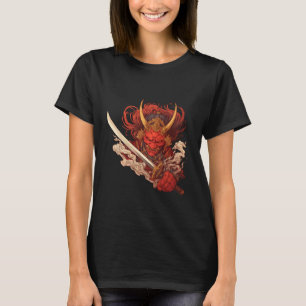T-shirt Masques de samouraï guerrier démon esprit redoutab