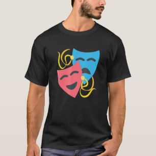 T-shirt Masques de théâtre Arts du spectacle Tragédie et C