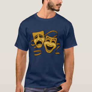 T-shirt Masques de théâtre de comédie et de tragédie d