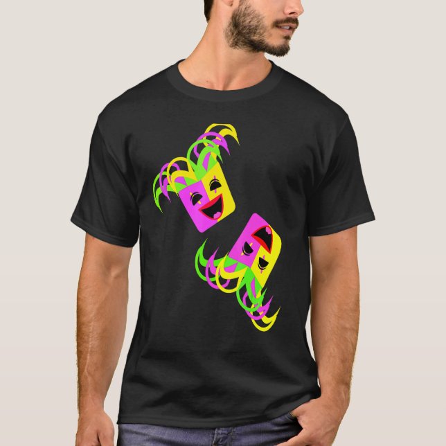 T-shirt Masques Rire Vibrant couleur (Devant)