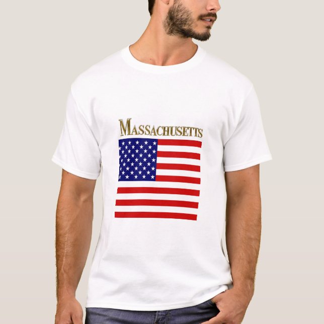 T-SHIRT MASSACHUSETTS (Devant)