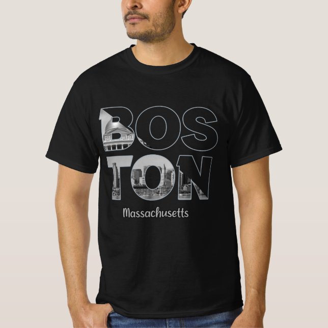 T-shirt Massachusetts de Boston (Devant)