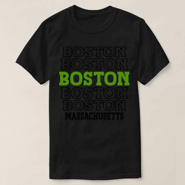 T-shirt Massachusetts de Boston 2 (Design devant)