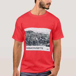 T-shirt Massachusetts États-Unis 3