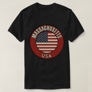 T-shirt Massachusetts États-Unis d'Amérique