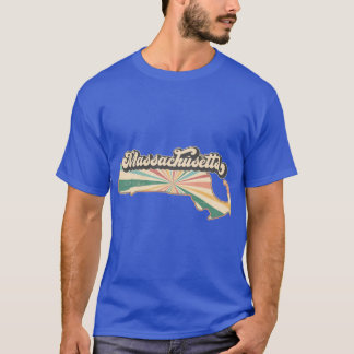 T-shirt Massachusetts Fan Retro State