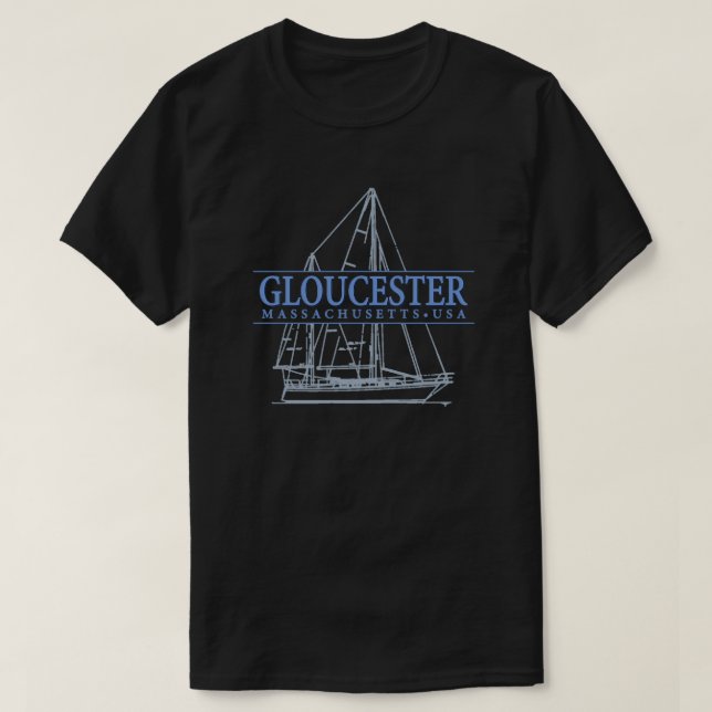 T-shirt Massachusetts Gloucester (Design devant)