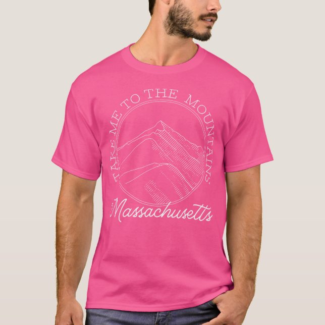 T-shirt Massachusetts Souvenir Randonnée M'Emmène Au Mont (Devant)