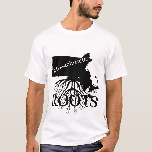 T-shirt Massachusetts State Roots Chemise femme ou homme (Devant)