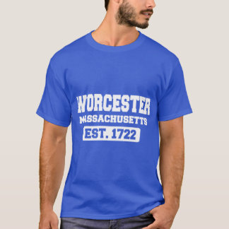 T-shirt Massachusetts Worcester Est 1722