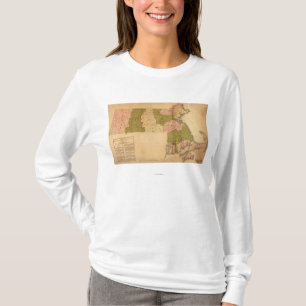 T-shirt MassachusettsPanoramic MapMassachusetts