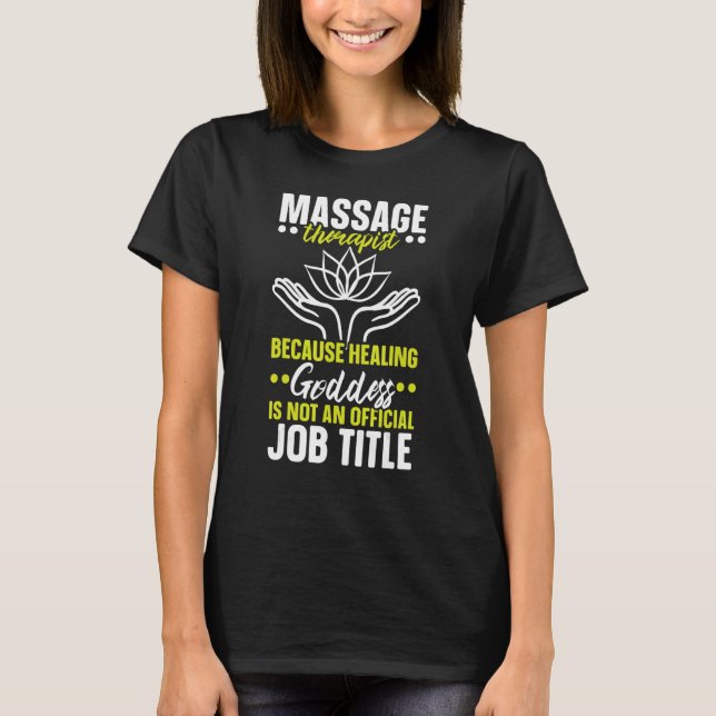 T-shirt Massage Thérapie musculaire Relaxation Spa_1 (Devant)