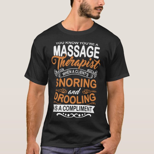 T-shirt Massage Thérapiste Masseur Masseuse Traitement du  (Devant)