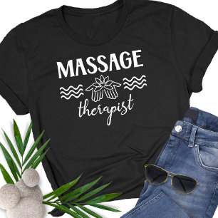 T-shirt Massage Thérapiste Salon Clinique Lotus Mains