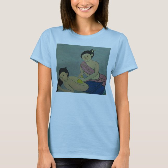 T-shirt Massage traditionnel thaïlandais (Devant)