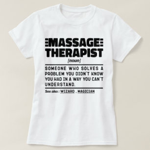 T-shirt Massagreur Noun Certified Masseur Employé