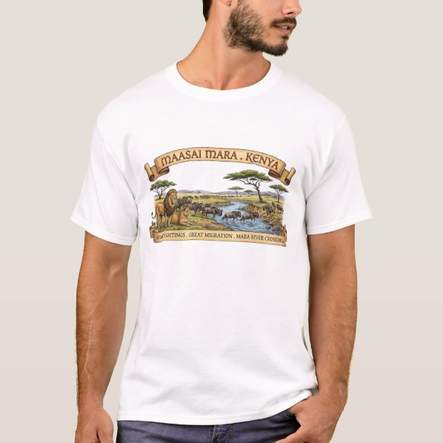 T-SHIRT MASSAI MARA (Devant)