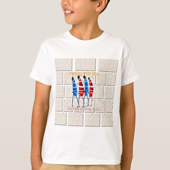 T-shirt Massai Morans art chrétien Imprimer (Devant)