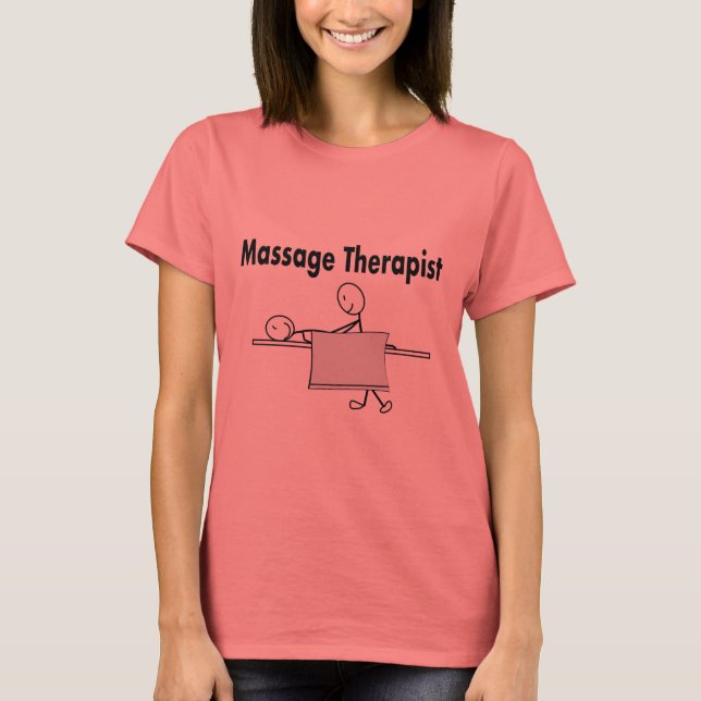 T-shirt Massothérapeute Stick Personne (Devant)