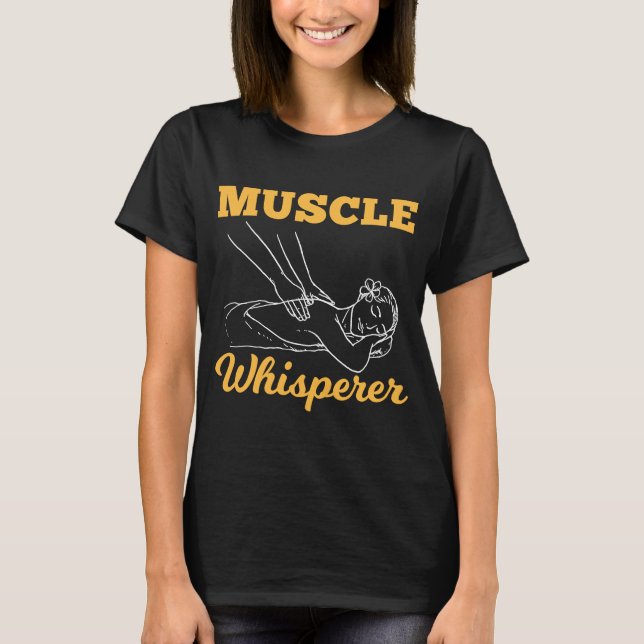 T-shirt Massothérapeutes de massage muscle Whisperer Massa (Devant)
