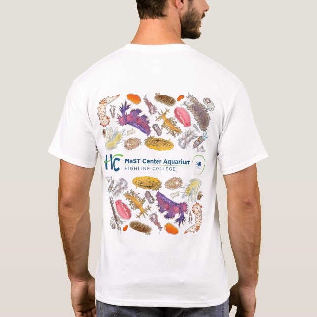 T-shirt MaST Centre Aquarium Nudibranchs (Blanc) (Dos)