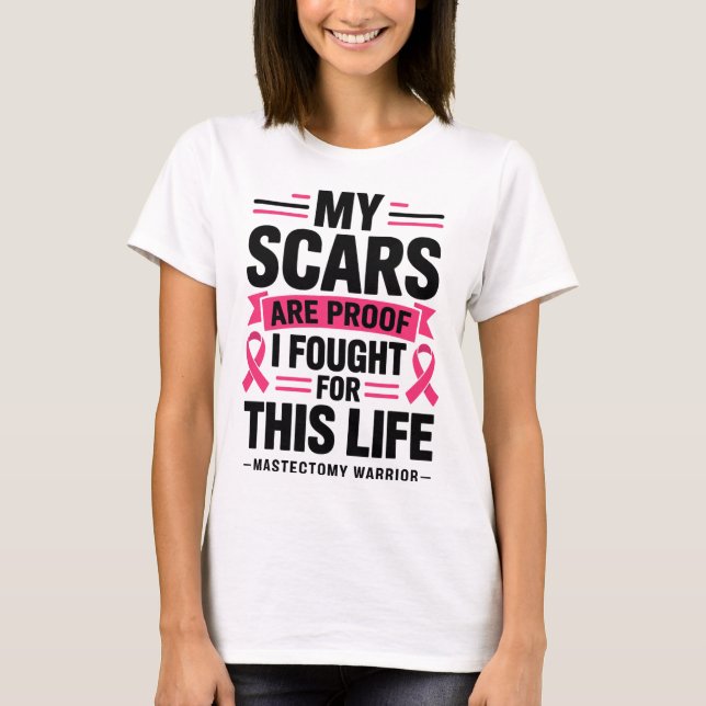 T-shirt Mastectomie Funny Cancer du Sein 1 (Devant)