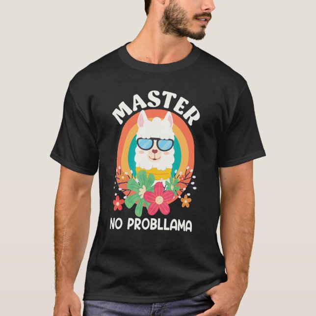 T-shirt Master 2023 Aucun problème Master Degree (Devant)