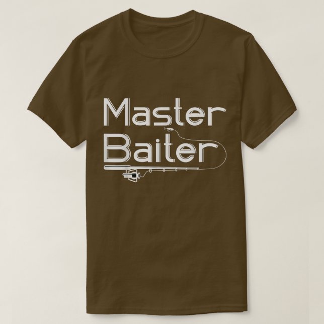 T-shirt Master Baiter Basse Pêche Pour Reel Cool Papa Gran (Design devant)