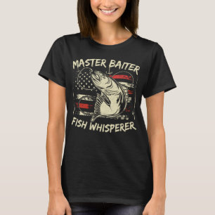 T-shirt Master Baiter Fish Whisperer Funny Fishing