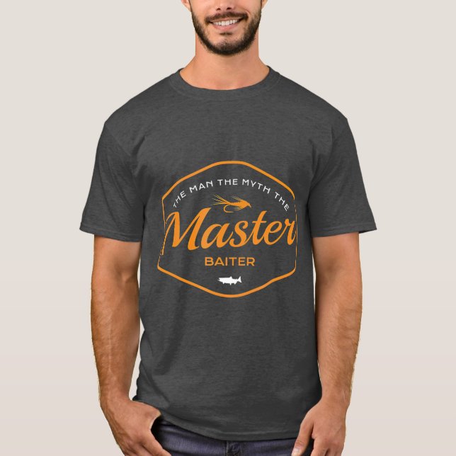 T-shirt Master Baiter Funny Fishing (Devant)