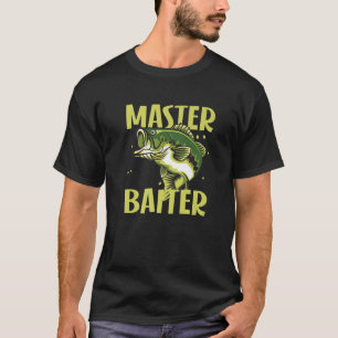 T-shirt Master Baiter Funny Pêcheur Mème Mème Basse Pê