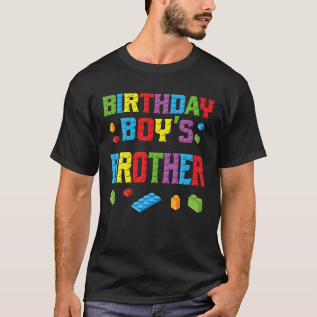 T-shirt Master Builder Birthday Boy's Brother Building Bri (Devant)