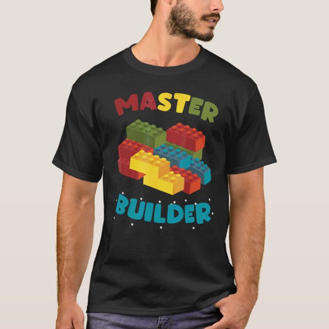 T-shirt Master Builder Blocs créatifs Jouets de constructi (Devant)