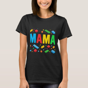T-shirt Master Builder Blocs de briques Blocs drôle Mère