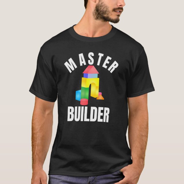 T-shirt Master Builder Building Blocks Brick Builders Toys (Devant)