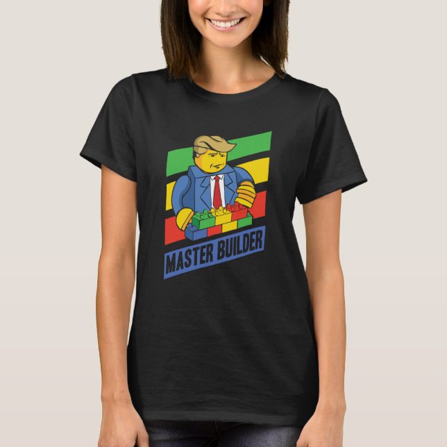T-shirt Master Builder Building Blocks Men Women Youth  10 (Devant)