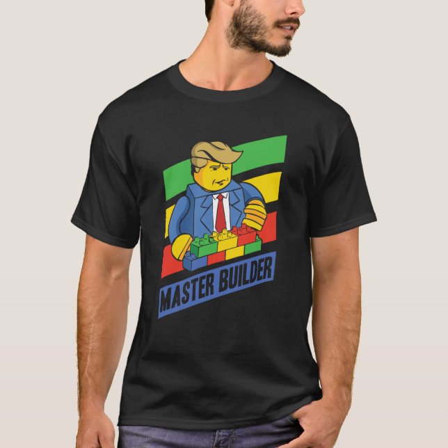 T-shirt Master Builder Building Blocks Men Women Youth  10 (Devant)