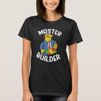 T-shirt Master Builder Building Blocks Men Women Youth  20