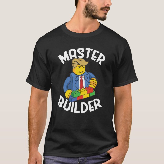 T-shirt Master Builder Building Blocks Men Women Youth  20 (Devant)