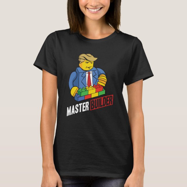 T-shirt Master Builder Building Blocks Men Women Youth  27 (Devant)