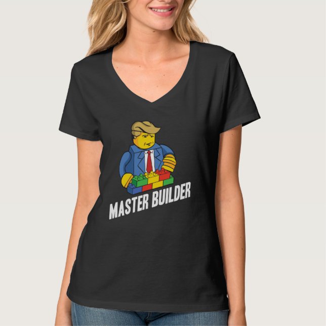 T-shirt Master Builder Building Blocks Men Women Youth  28 (Devant)