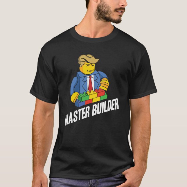 T-shirt Master Builder Building Blocks Men Women Youth  28 (Devant)
