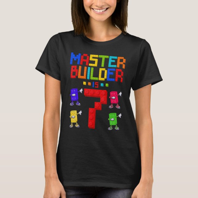 T-shirt Master Builder est un bâtiment vieux de 7 ans 7e a (Devant)