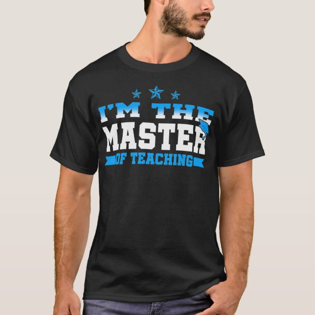 T-shirt Master Enseignant Diplôme Cadeau Chemise Enseignem (Devant)