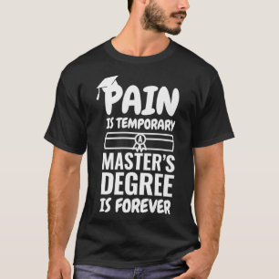 T-shirt Master Graduation Cadeau T Chemise Funny MS Degré 