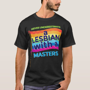 T-shirt Master Lesbienne Degré Funny MSW Graduation Cadeau