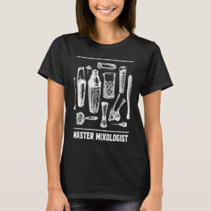 T-shirt Master Mixologue Bartender Professional Bartendin