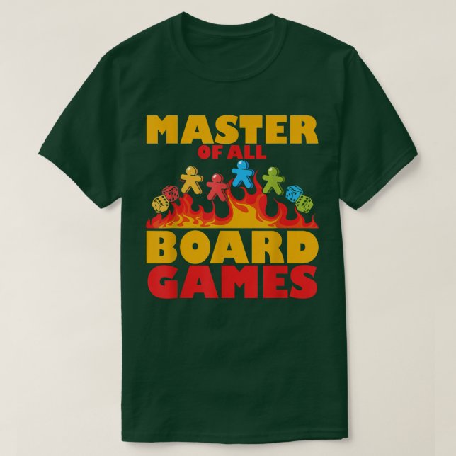 T-shirt master of all board games game night Outfit  (Design devant)